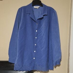 Motherhood Blue Button-Down Shirt